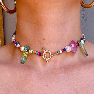 Handmade Martha Calvo inspired choker necklace